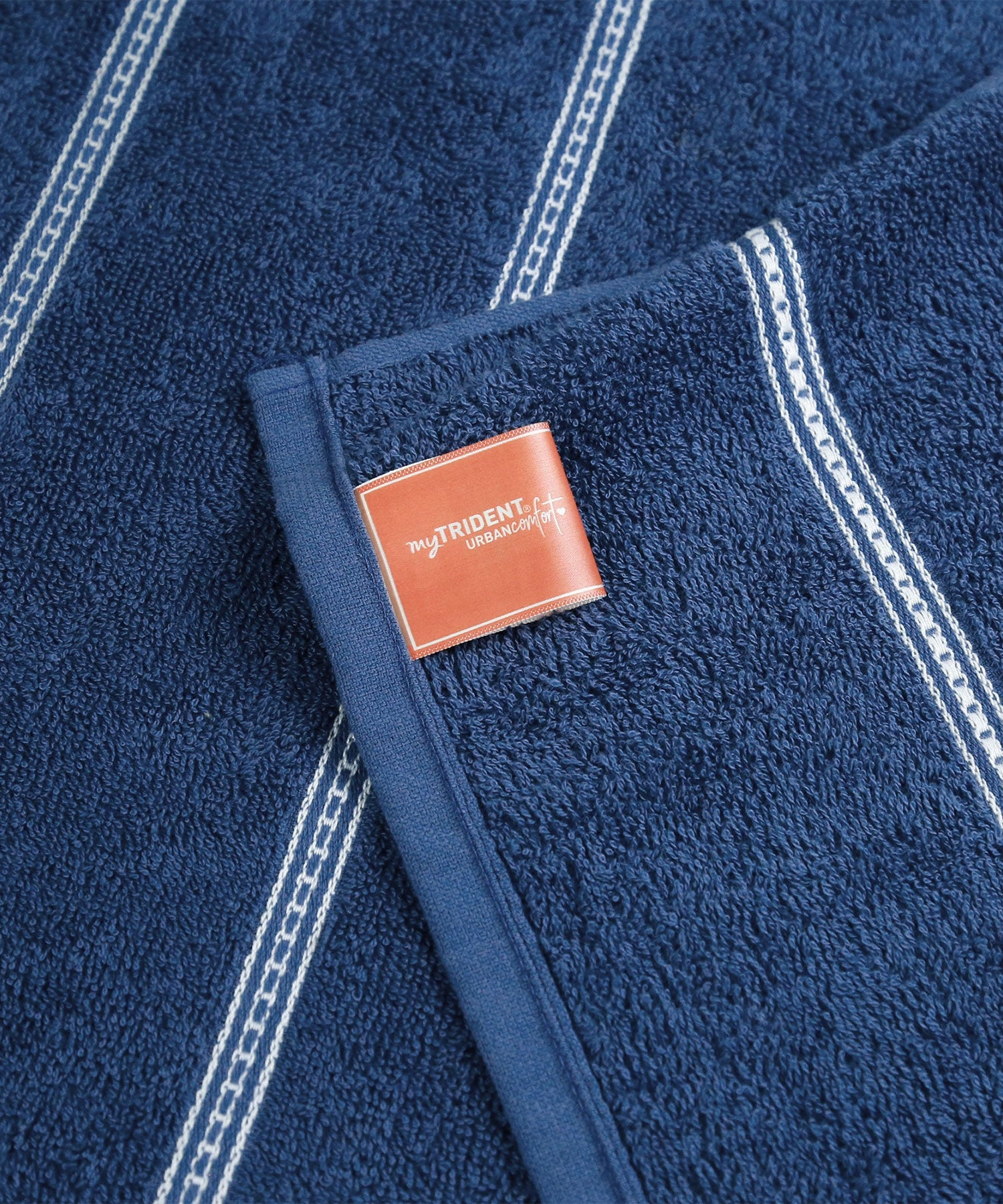 Urban Comfort 100% Cotton Bath Towel, Durable, Light Weight, Dry Fast, Doodle Blue