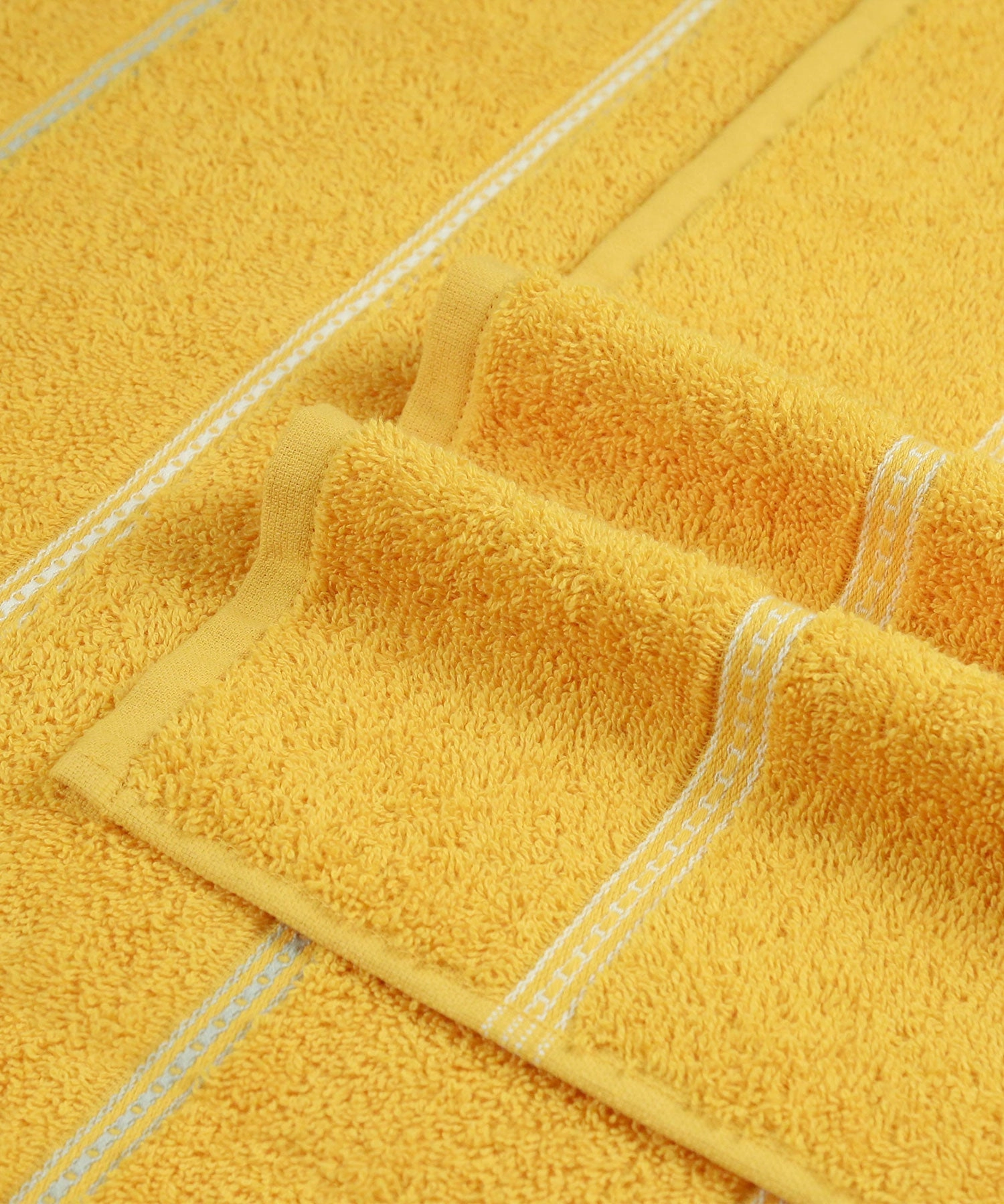Urban Comfort 100% Cotton Bath Towel, Durable, Light Weight, Dry Fast, Drama Yellow