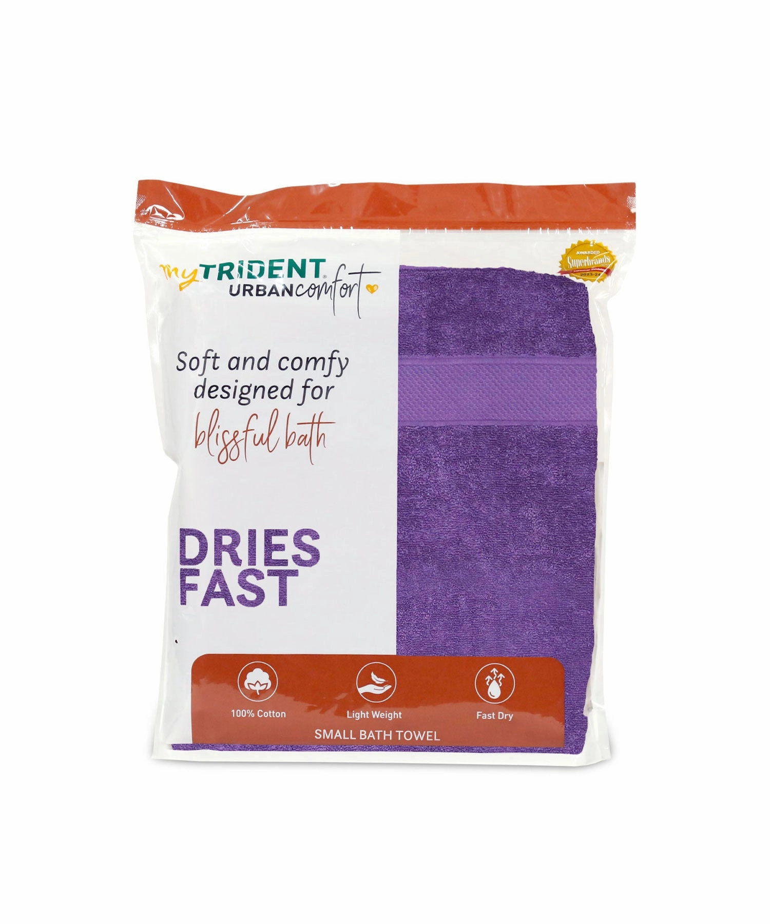 Urban Comfort, 450 GSM, Bath Towel, Purple