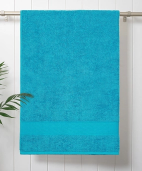 Urban Comfort, 450 GSM, Bath Towel, Teal Sachet bath towels,soft towels,bathroom textiles