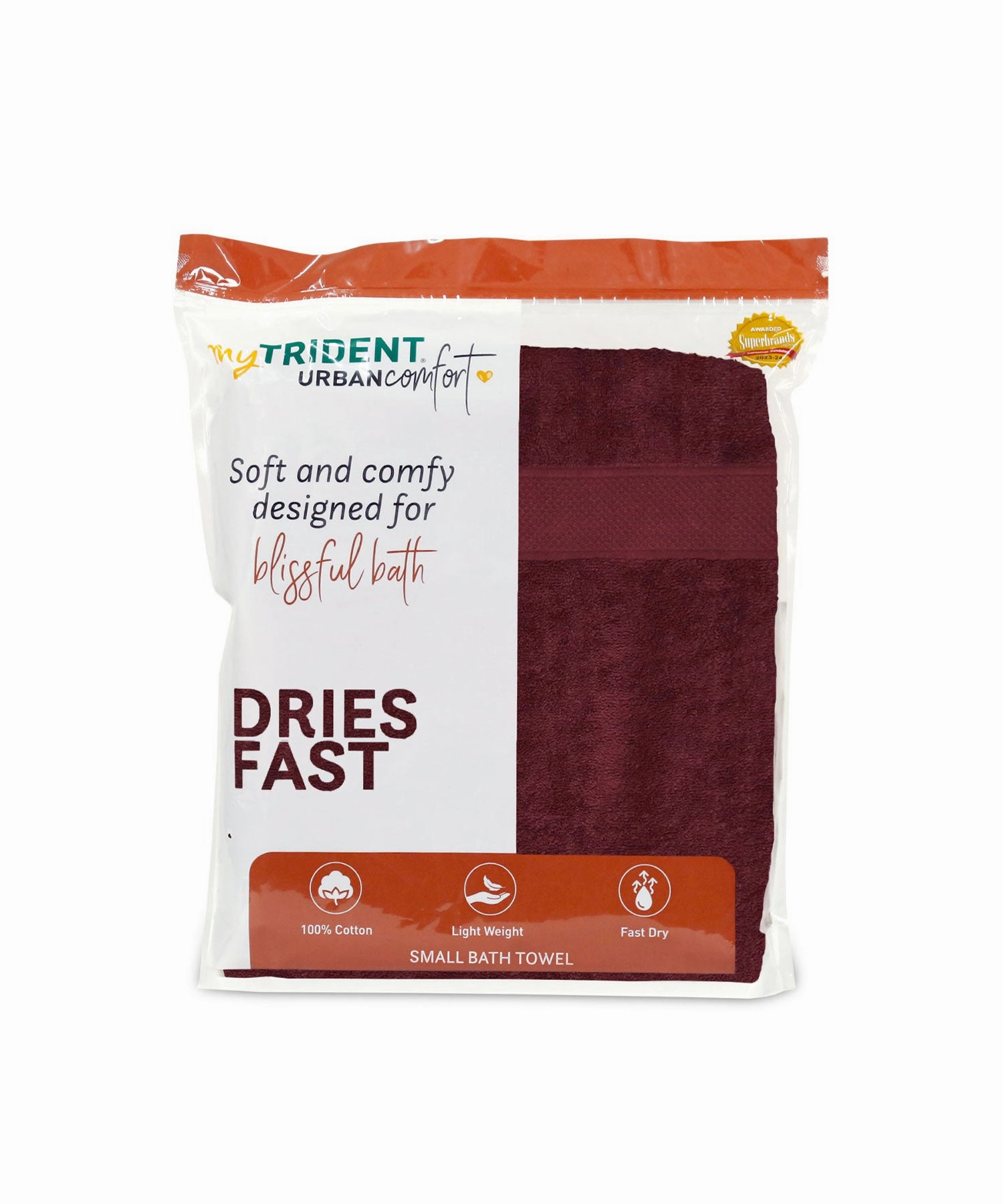 Urban Comfort, 450 GSM, Bath Towel, Wine Red