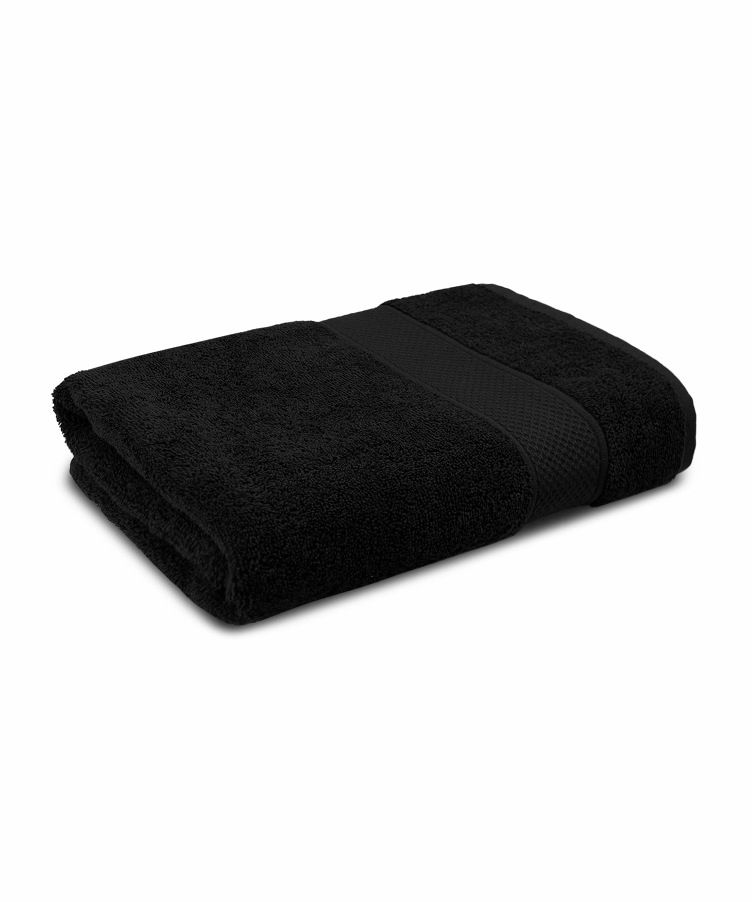 Urban Comfort Black Small Towel, 100% Cotton, Durable, Light Weight, Dry Fast