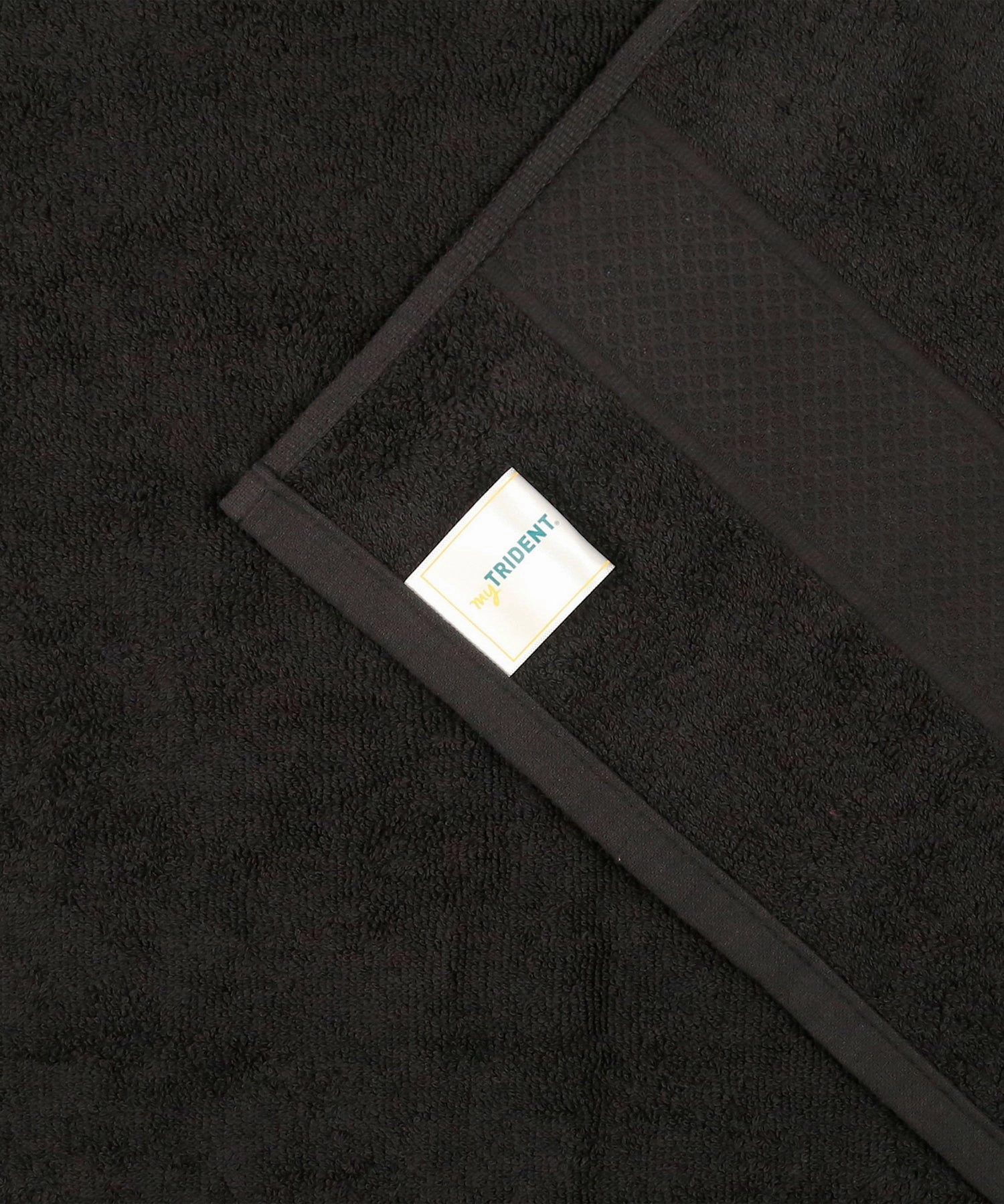 Urban Comfort Black Small Towel, 100% Cotton, Durable, Light Weight, Dry Fast