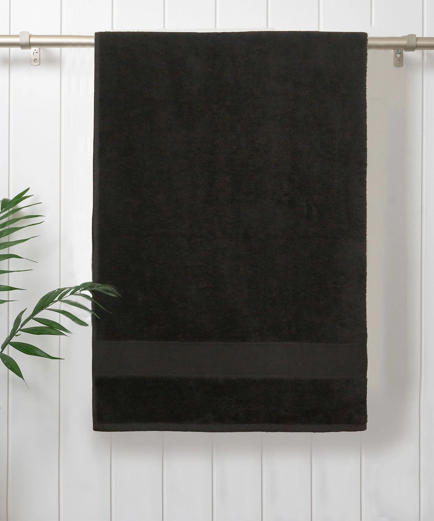 Urban Comfort Black Small Towel, 100% Cotton, Durable, Light Weight, Dry Fast bath towels,soft towels,bathroom textiles