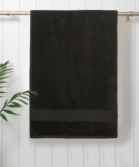 Urban Comfort Black Small Towel, 100% Cotton, Durable, Light Weight, Dry Fast bath towels,soft towels,bathroom textiles