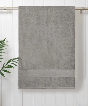 Urban Comfort Charcoal Small Towel, 100% Cotton, Durable, Light Weight, Dry Fast bath towels,soft towels,bathroom textiles