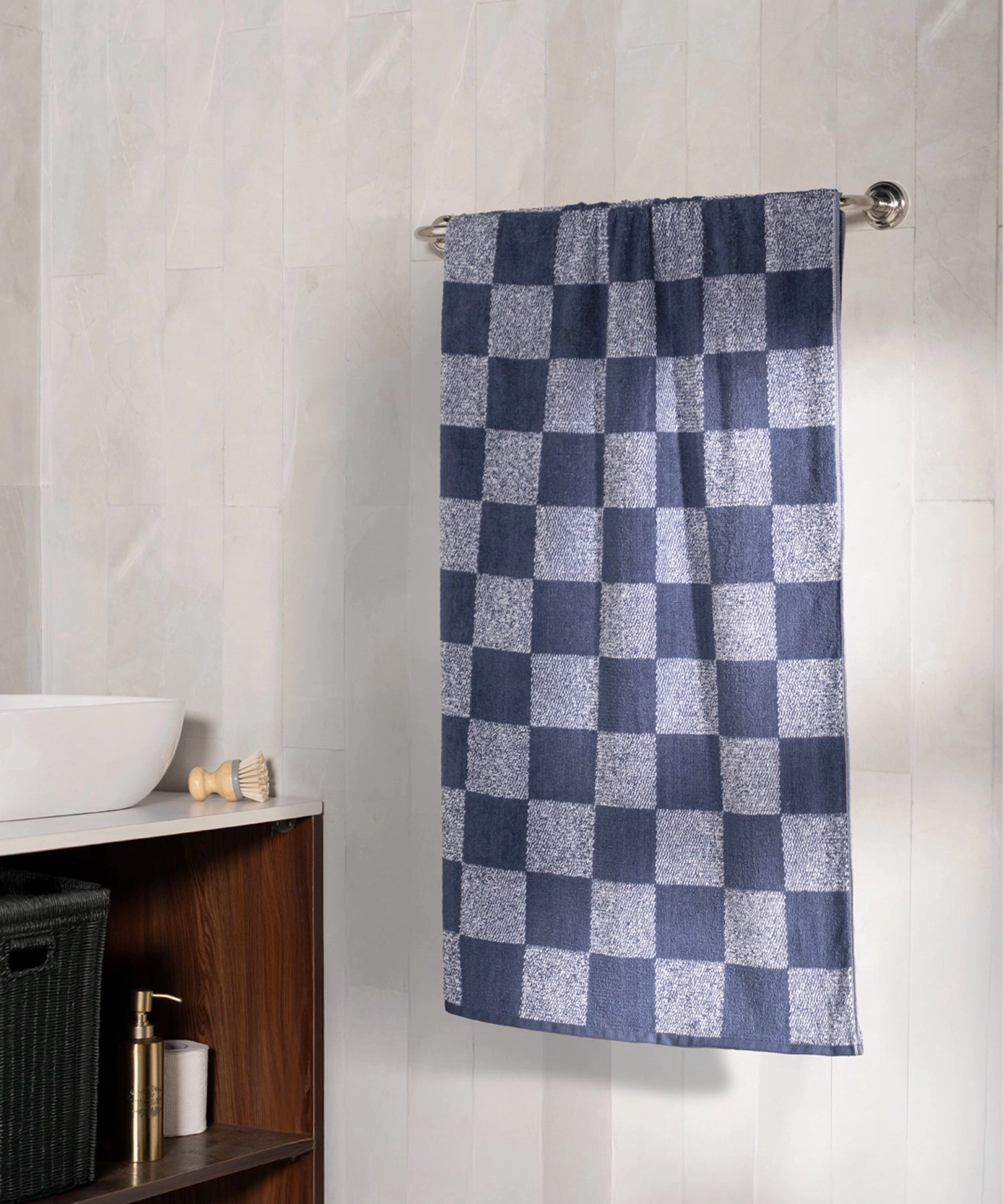 Urban Comfort Fashion Collection, 450 GSM, 100% Cotton, Bath Towel, Washed Indigo