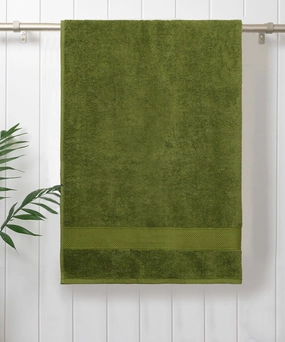 Urban Comfort Olive Small Towel, 100% Cotton, Durable, Light Weight, Dry Fast bath towels,soft towels,bathroom textiles