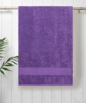 Urban Comfort Purple Small Towel, 100% Cotton, Durable, Light Weight, Dry Fast bath towels,soft towels,bathroom textiles