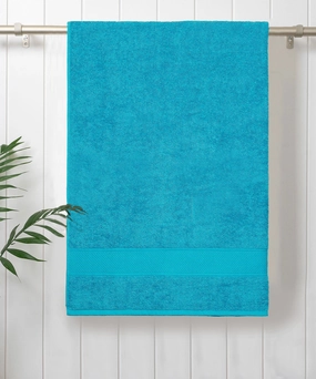 Urban Comfort Teal Sachet Small Towel, 100% Cotton, Durable, Light Weight, Dry Fast bath towels,soft towels,bathroom textiles