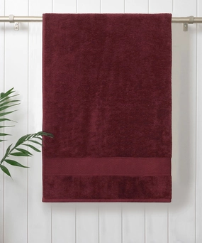 Urban Comfort Wine Red Small Towel, 100% Cotton, Durable, Light Weight, Dry Fast bath towels,soft towels,bathroom textiles