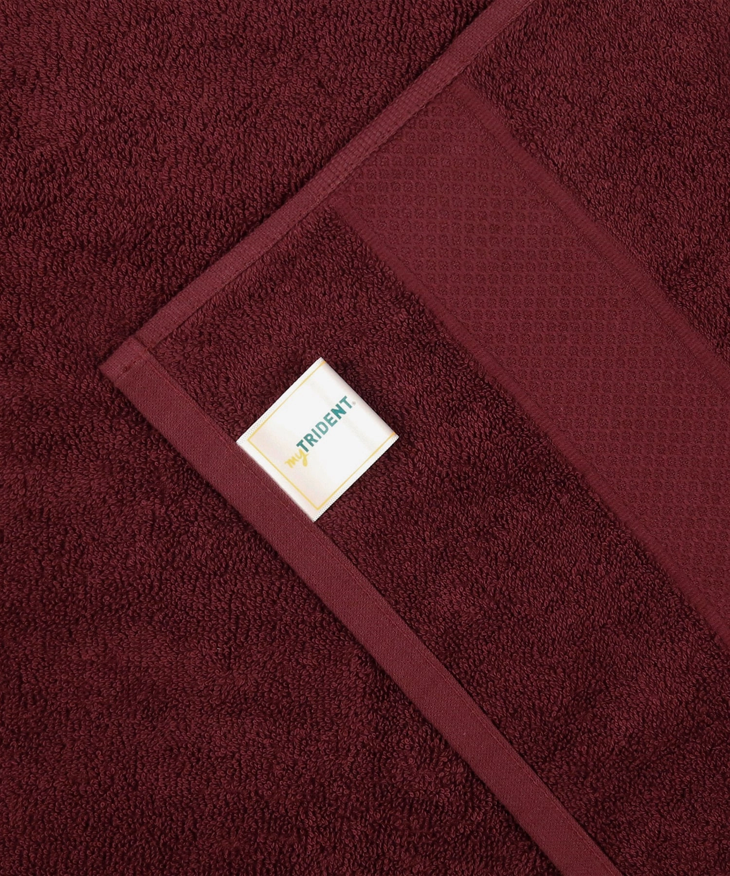 Urban Comfort Wine Red Small Towel, 100% Cotton, Durable, Light Weight, Dry Fast