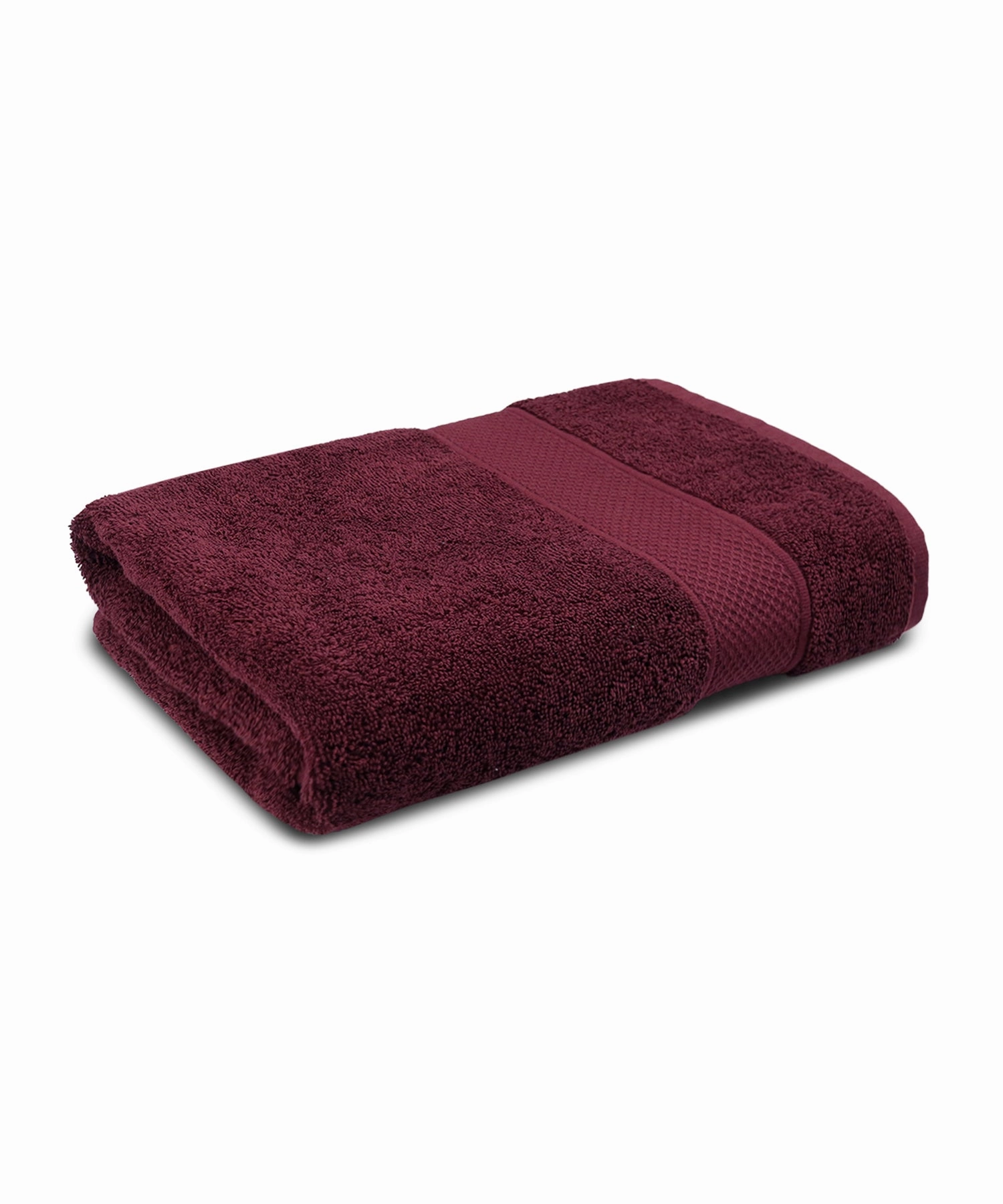 Urban Comfort Wine Red Small Towel, 100% Cotton, Durable, Light Weight, Dry Fast