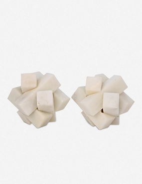 Ursula Cube Sculpture (Set of 2) -  - home decor,home accents,interior accessories
