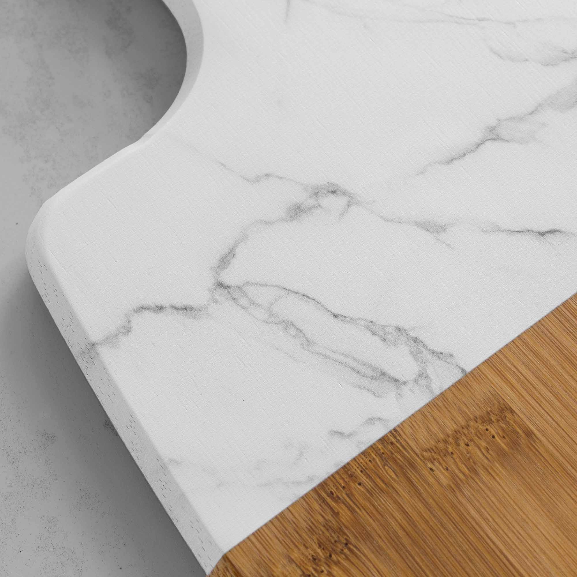 UV Printed Faux Marble Serving Board, 15-1/2 x 7-7/8