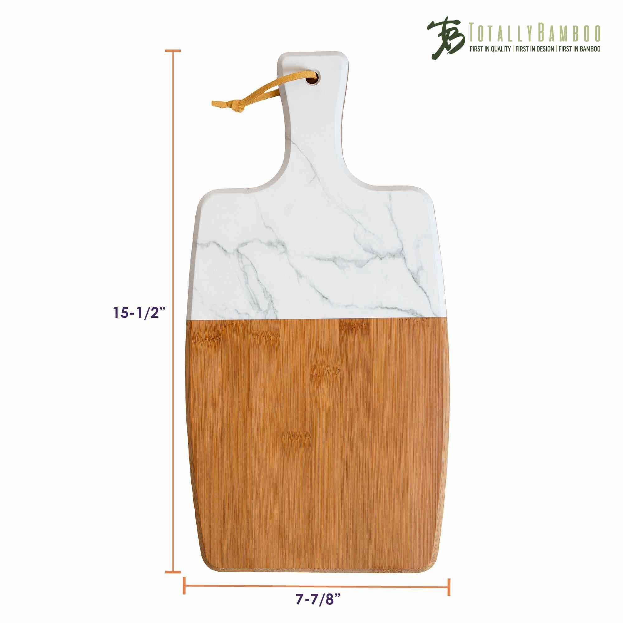 UV Printed Faux Marble Serving Board, 15-1/2 x 7-7/8