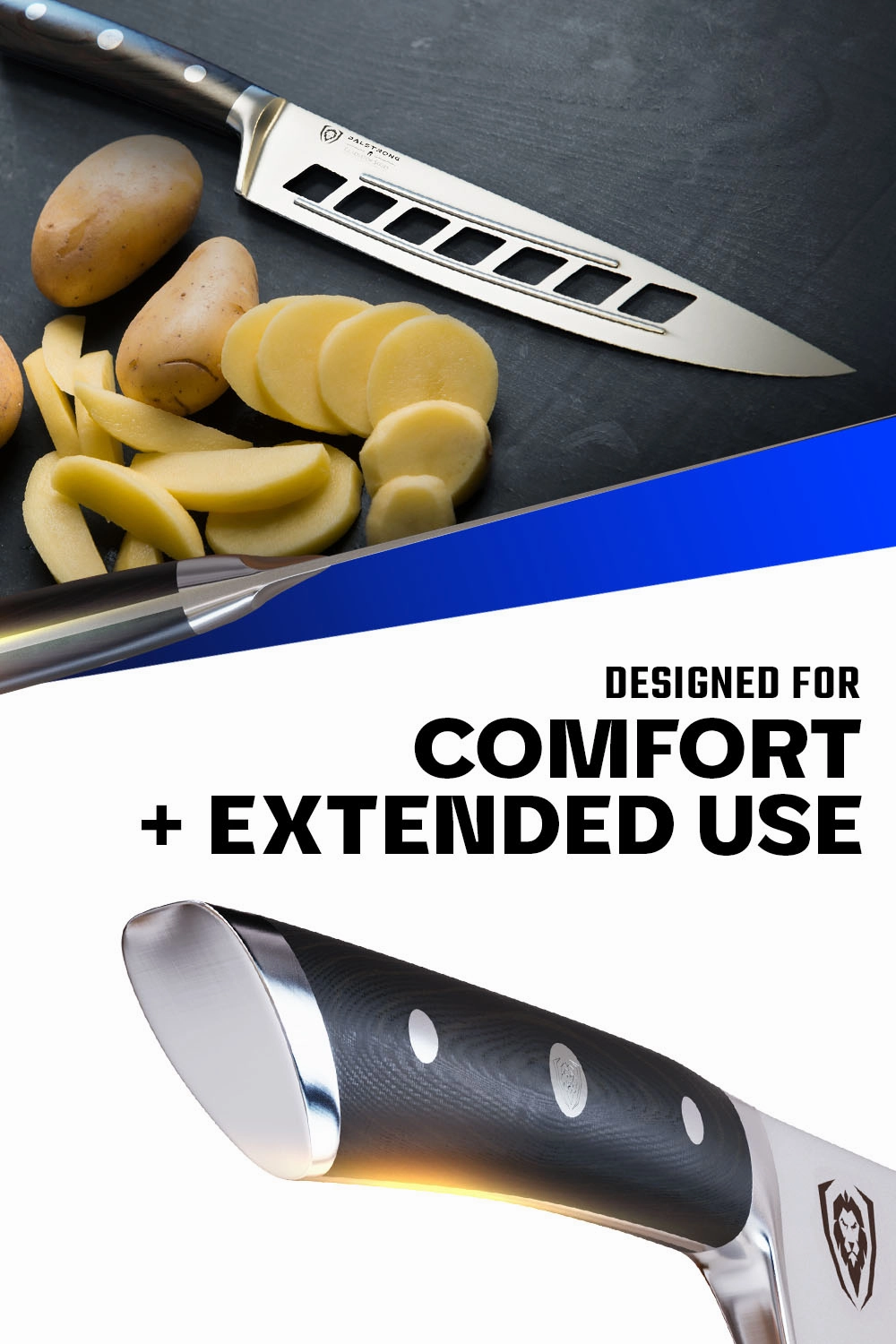 Vegetable Knife 8" | Deflector | Gladiator Series | NSF Certified | Dalstrong 