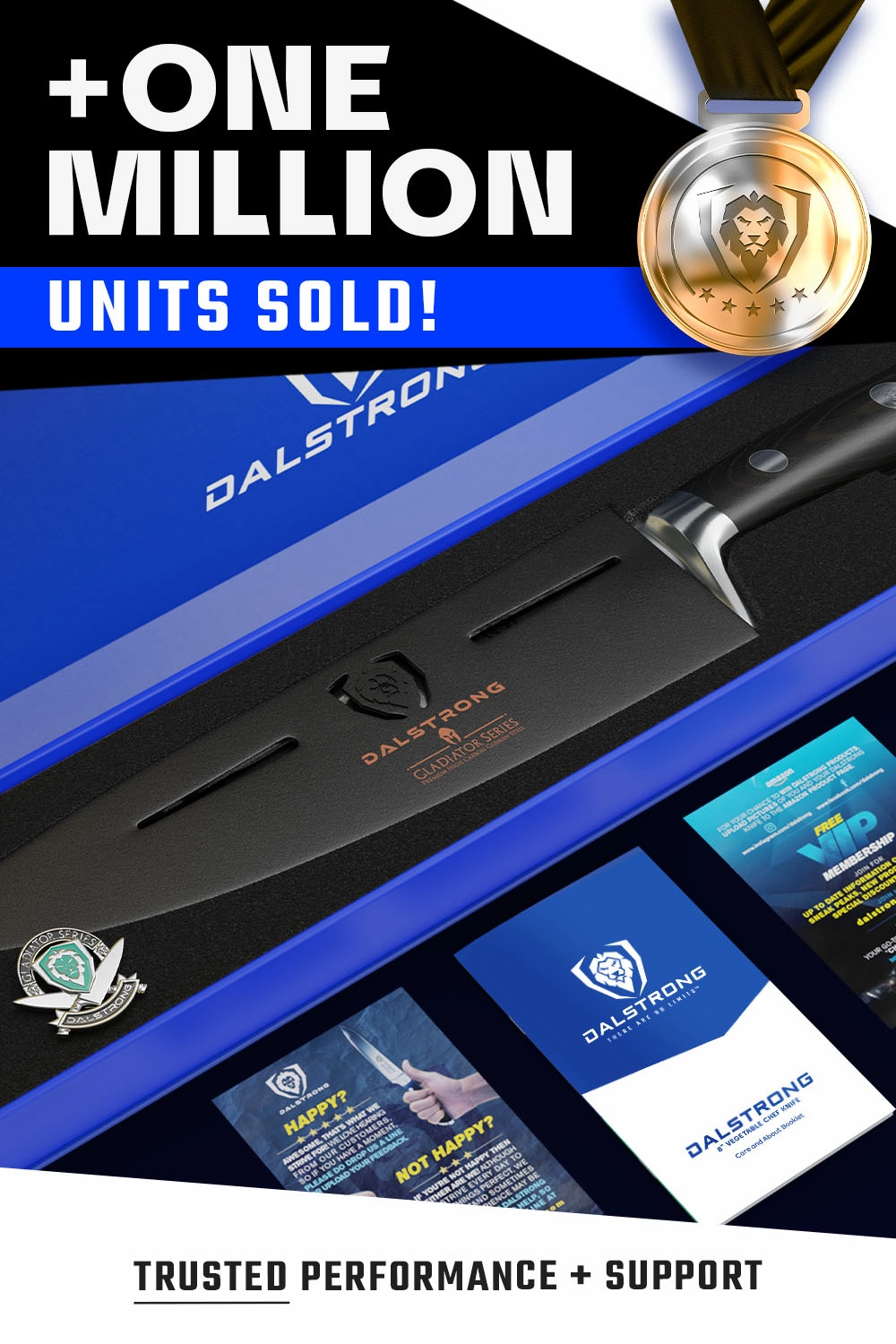Vegetable Knife 8" | Deflector | Gladiator Series | NSF Certified | Dalstrong 