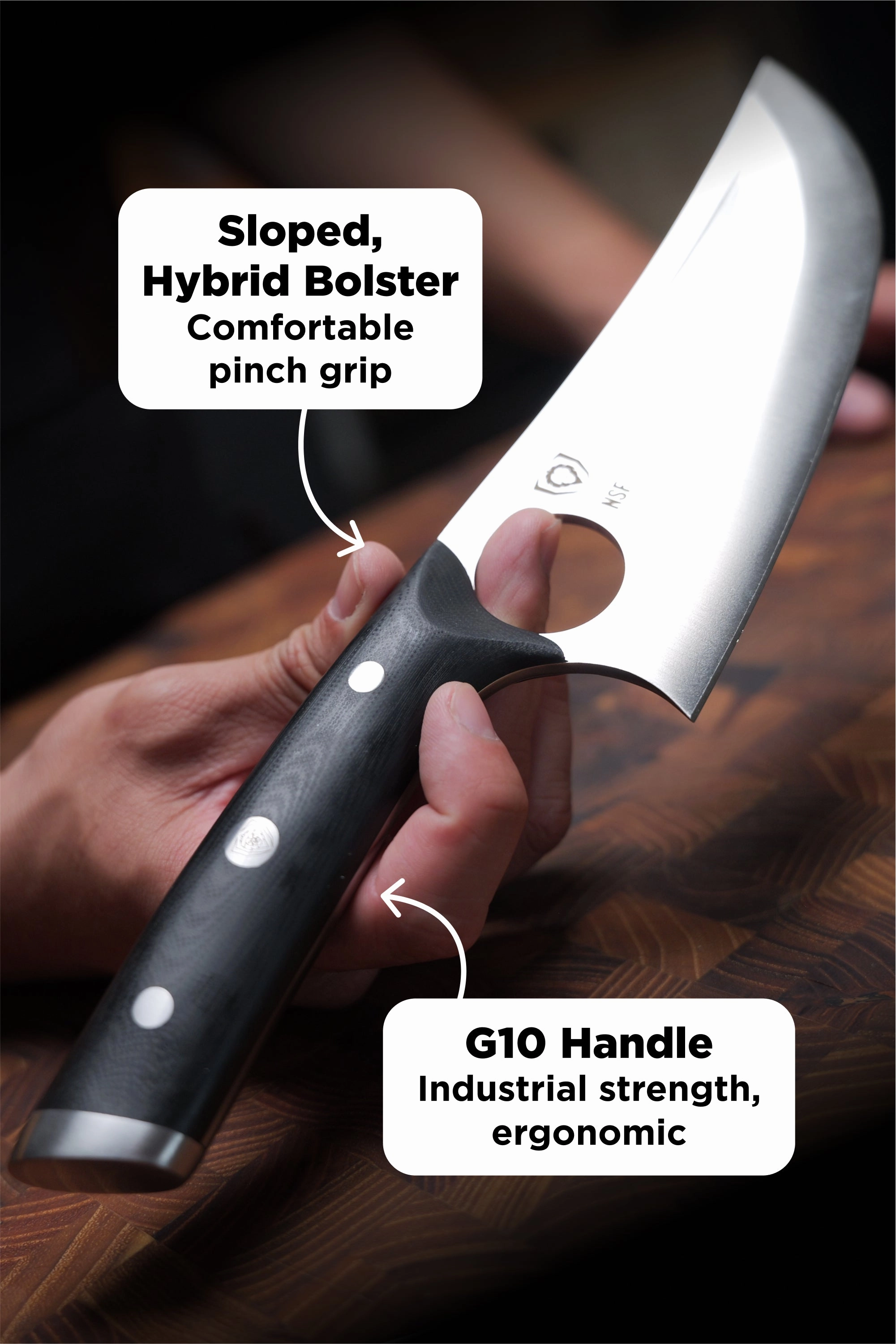 Venator Knife 7" | Gladiator Series | NSF Certified | Dalstrong 