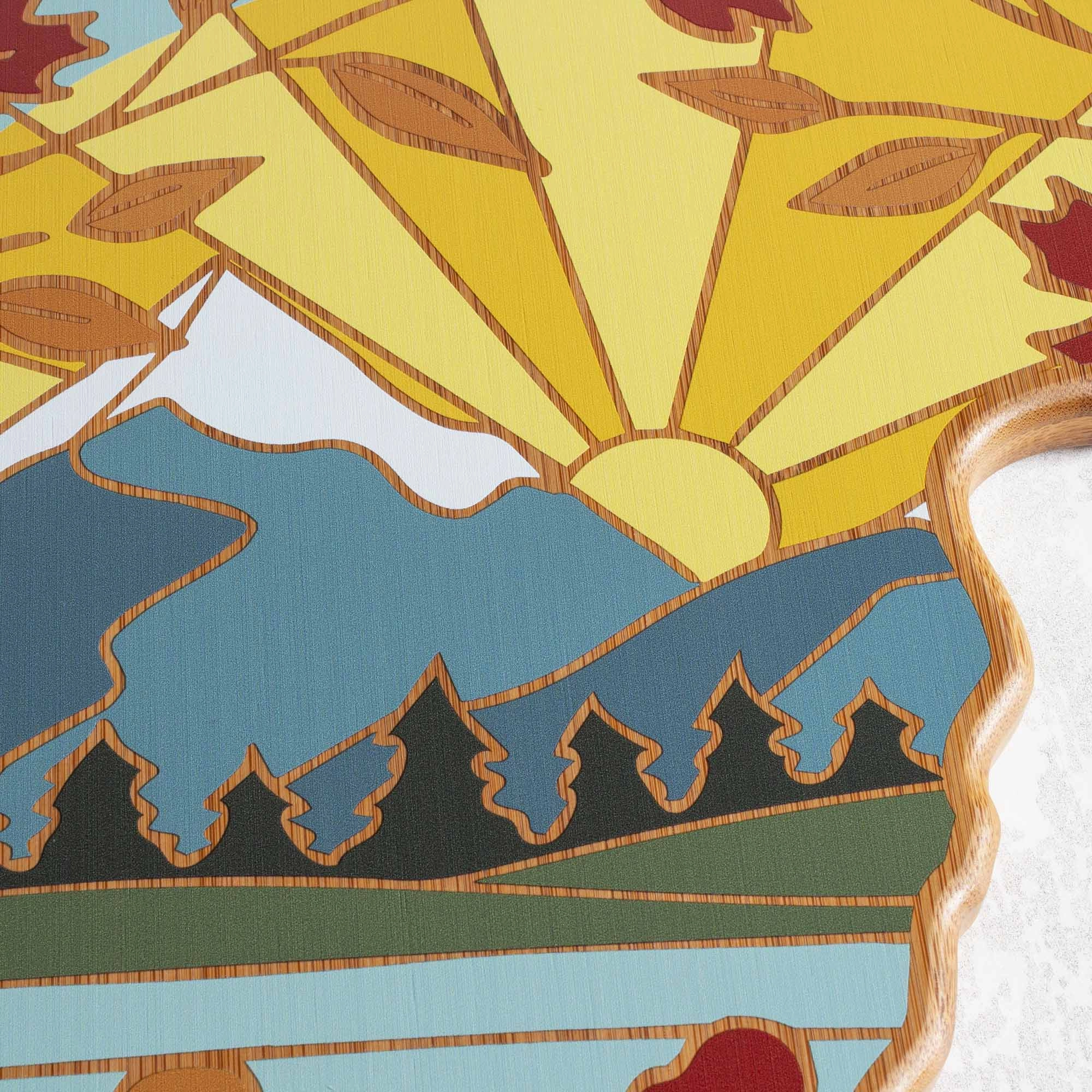 Vermont Cutting Board with Artwork by Summer Stokes