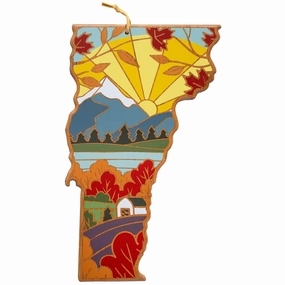 Vermont Cutting Board with Artwork by Summer Stokes cutting board,chopping board,kitchen tools
