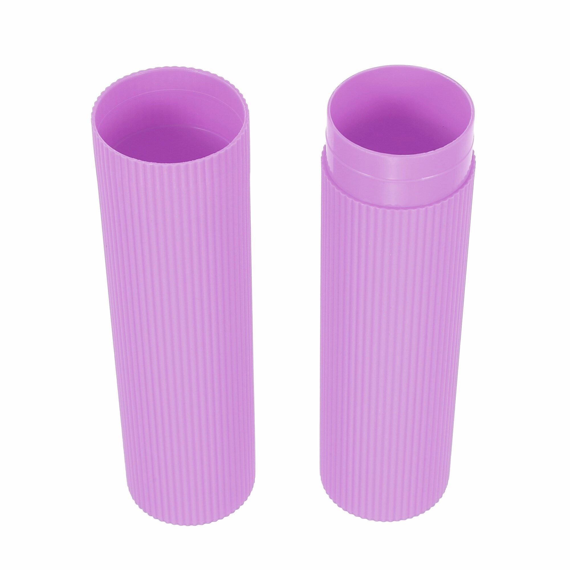 Vertical Stripe Toothbrush Case Toothbrush Holders Plastic 7.87"x1.18"