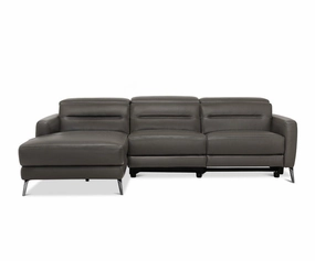 Vetali Leather Power Reclining Left Sectional sofa,couch,living room furniture