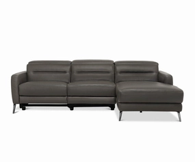 Vetali Leather Power Reclining Right Sectional sofa,couch,living room furniture