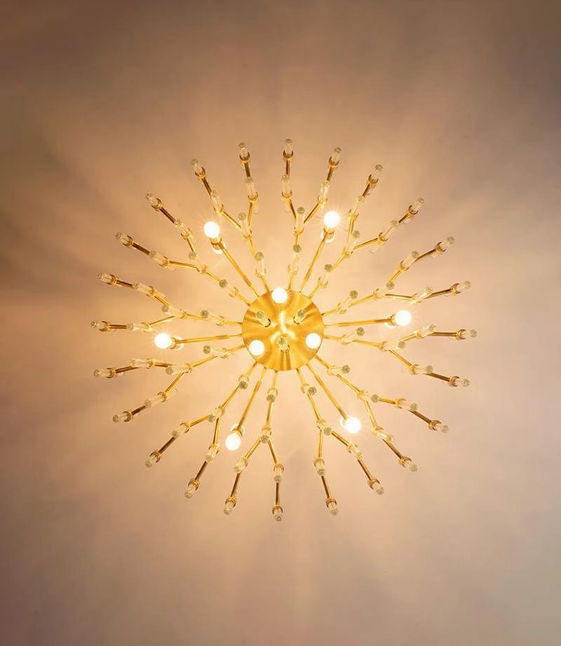 Vintage Antique Brass Chandelier