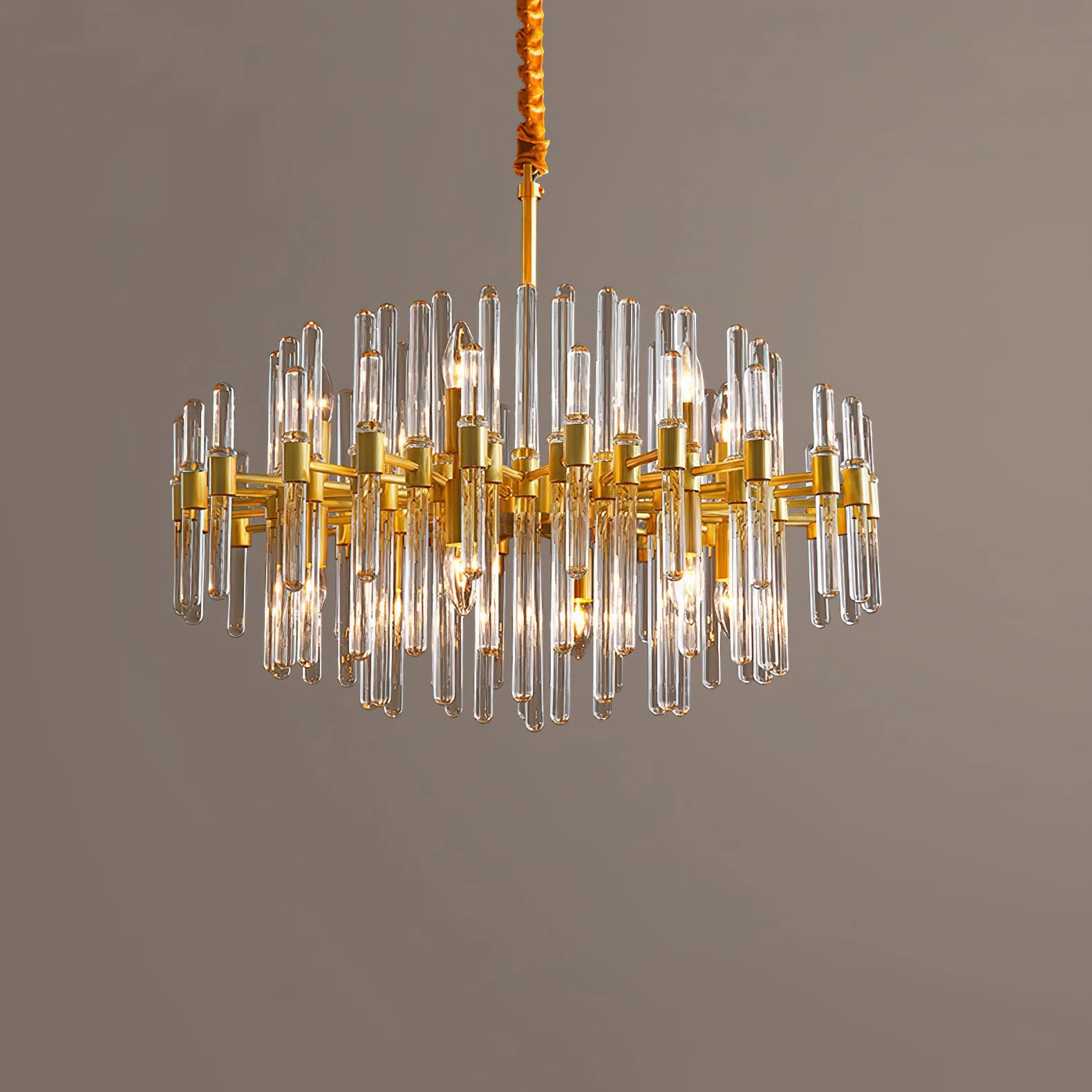 Vintage Antique Brass Chandelier