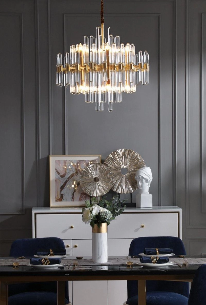 Vintage Antique Brass Chandelier