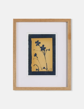 Vintage Blue Daisy Wall Art by Shaina Page wall art,canvas print,home wall decor