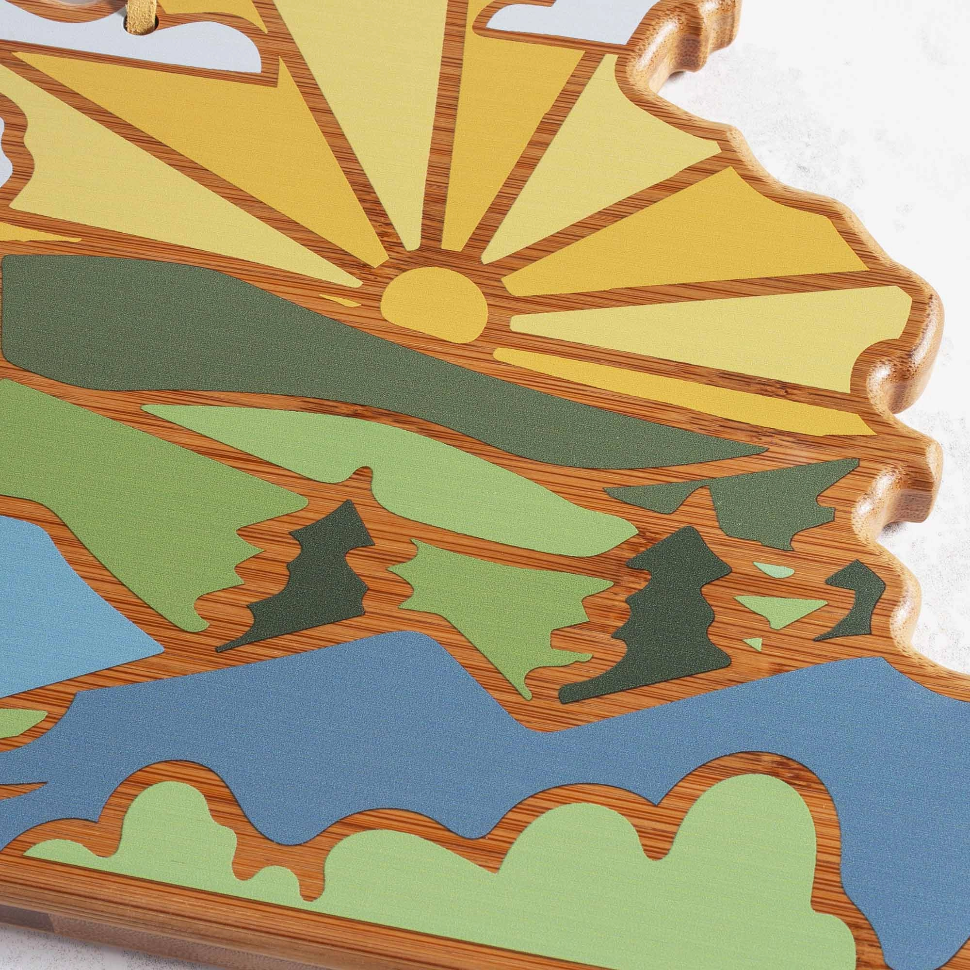 Virginia Cutting Board with Artwork by Summer Stokes