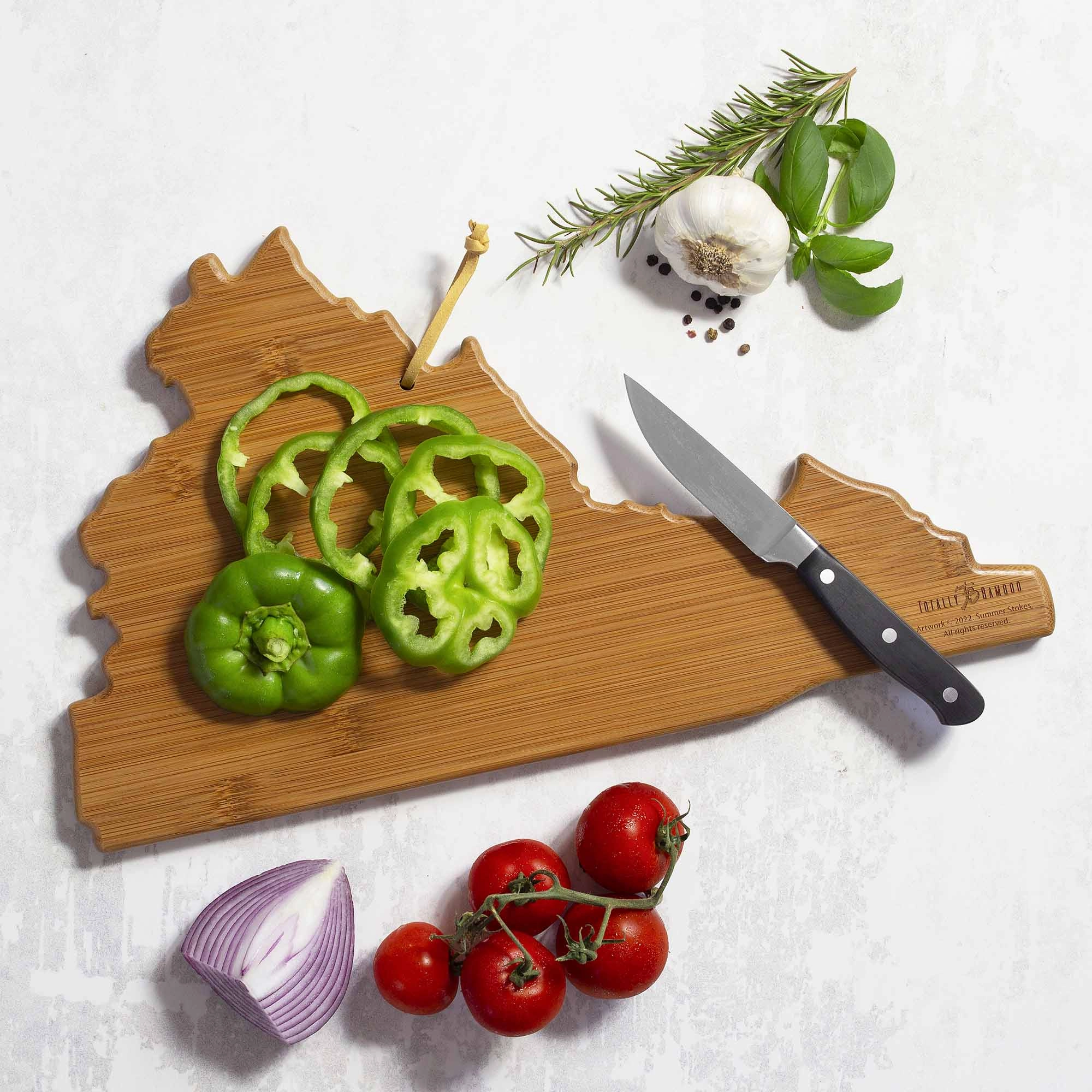 Virginia Cutting Board with Artwork by Summer Stokes