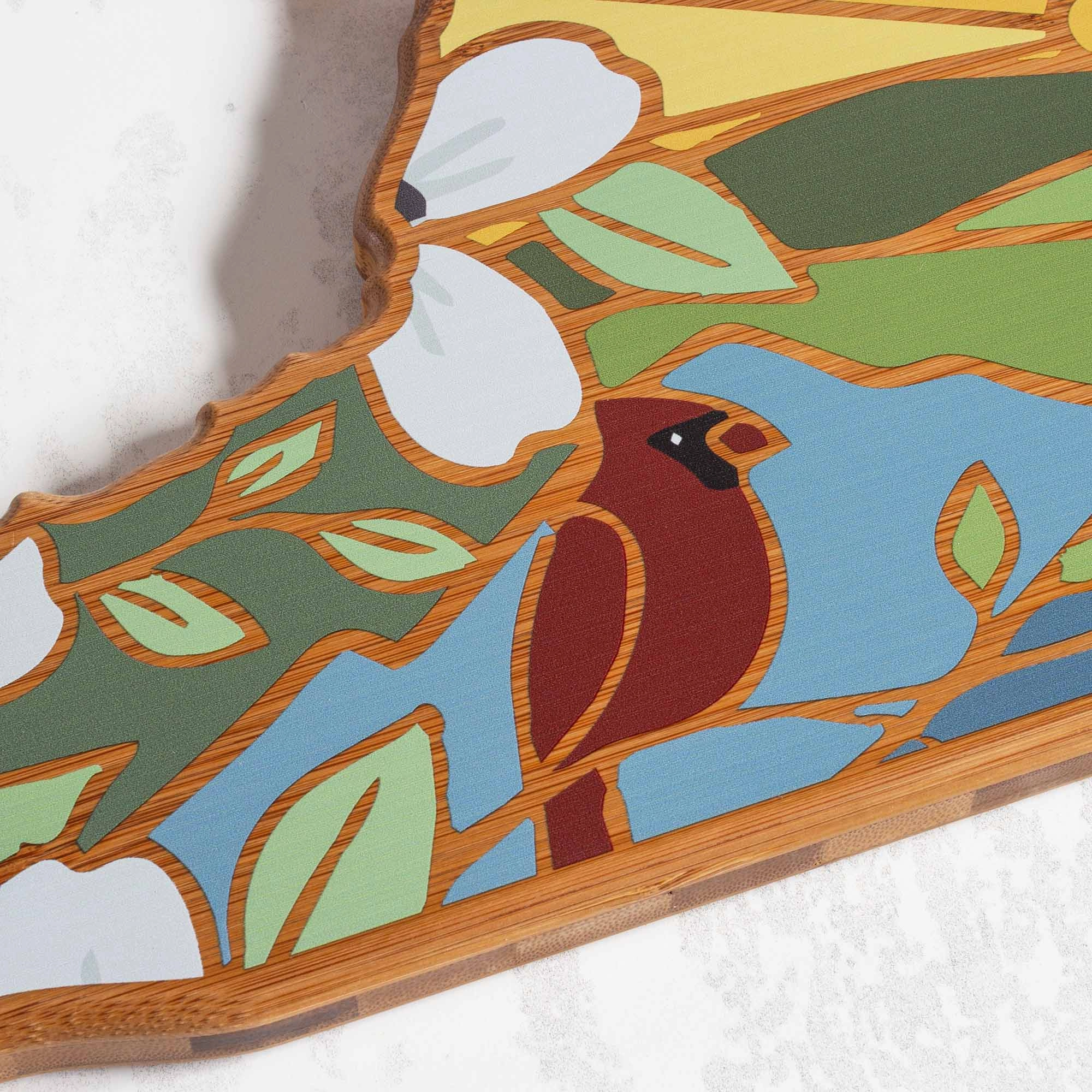 Virginia Cutting Board with Artwork by Summer Stokes