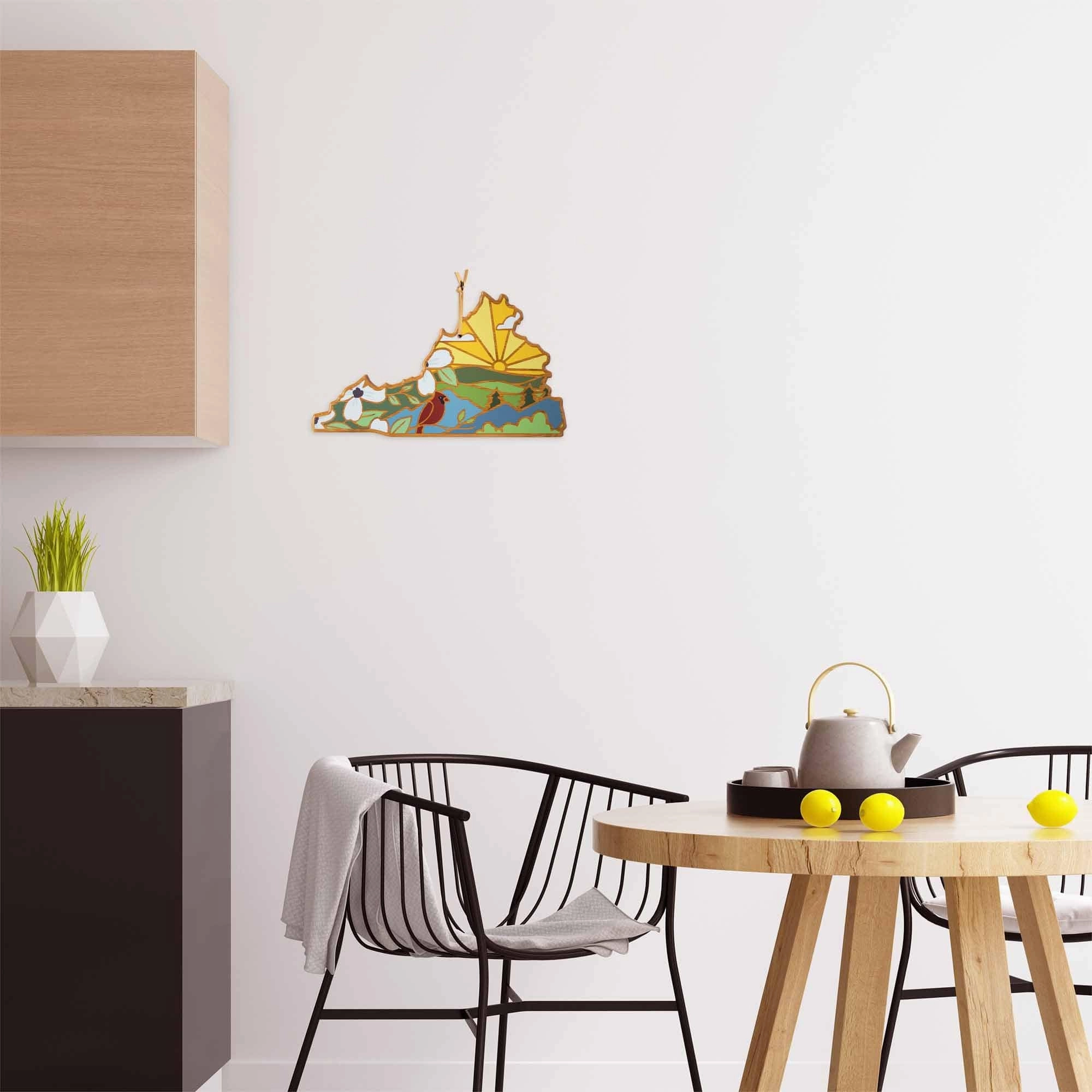 Virginia Cutting Board with Artwork by Summer Stokes