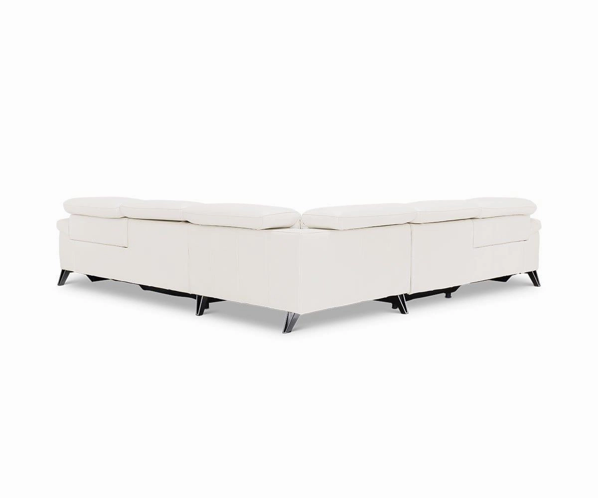 Voss Leather Power Reclining Sectional
