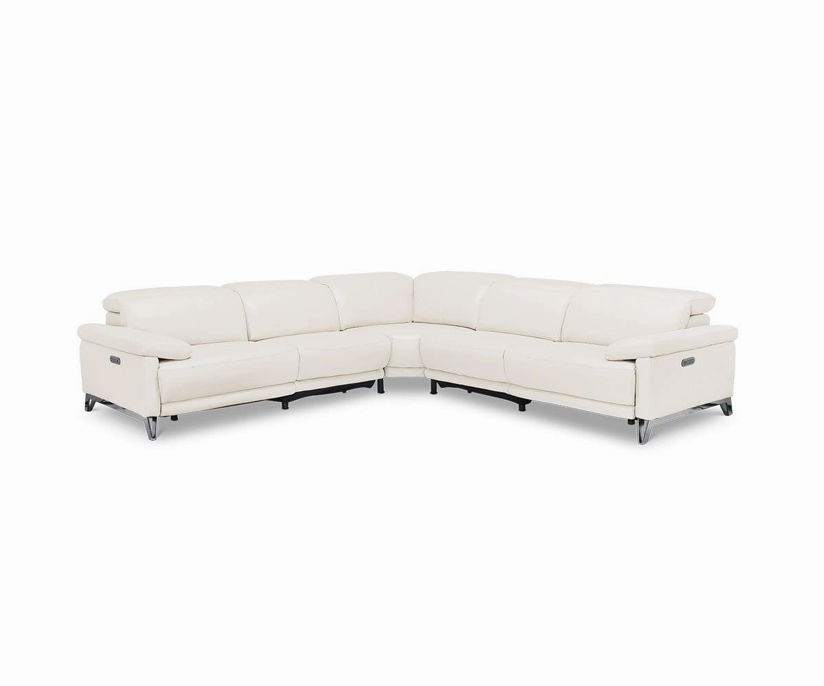 Voss Leather Power Reclining Sectional sofa,couch,living room furniture