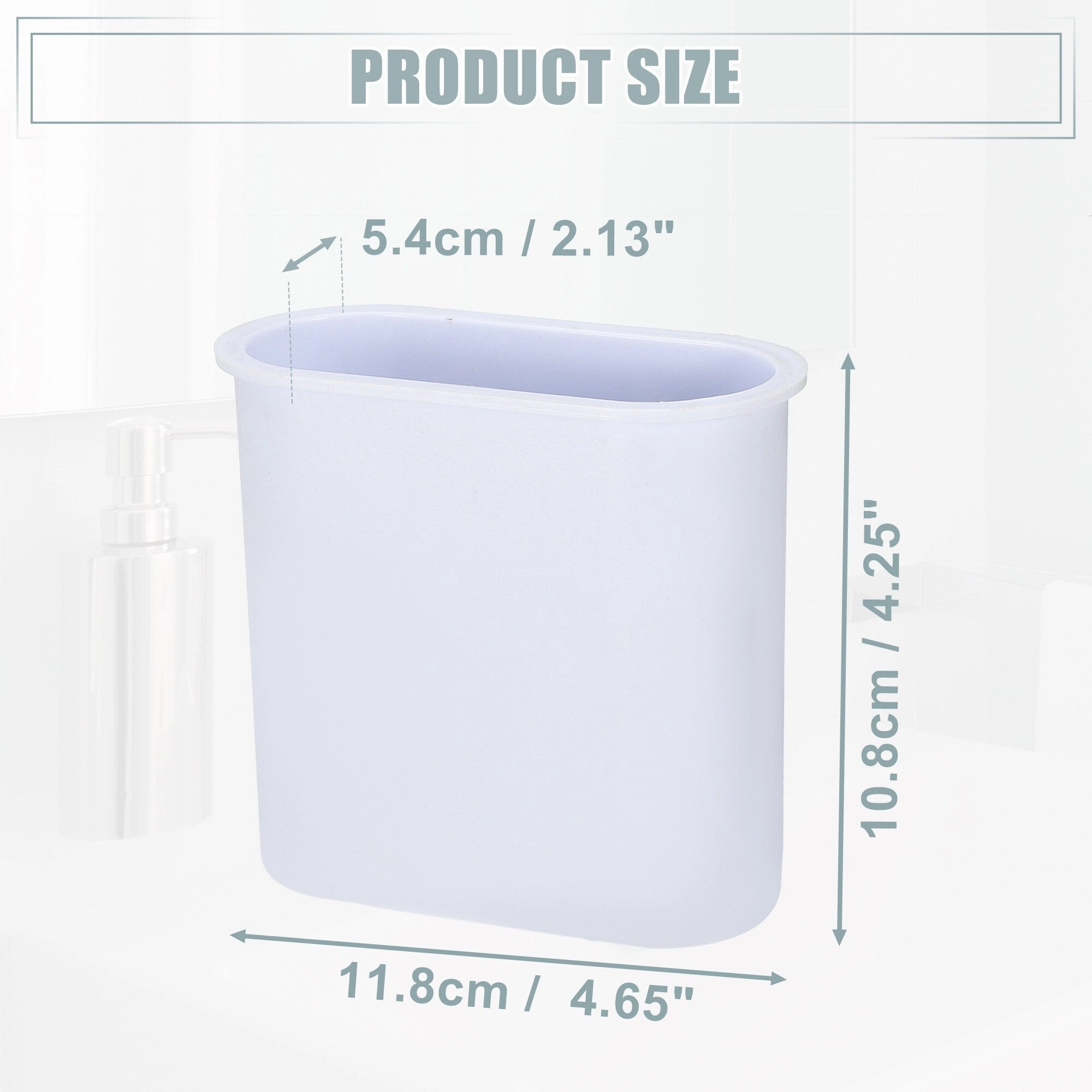 Wall Mount Toothbrush Holder Stand Self Adhesive Tooth Brush Holder for Toothbrush Toothpaste, 4.65"x2.13"x4.25"