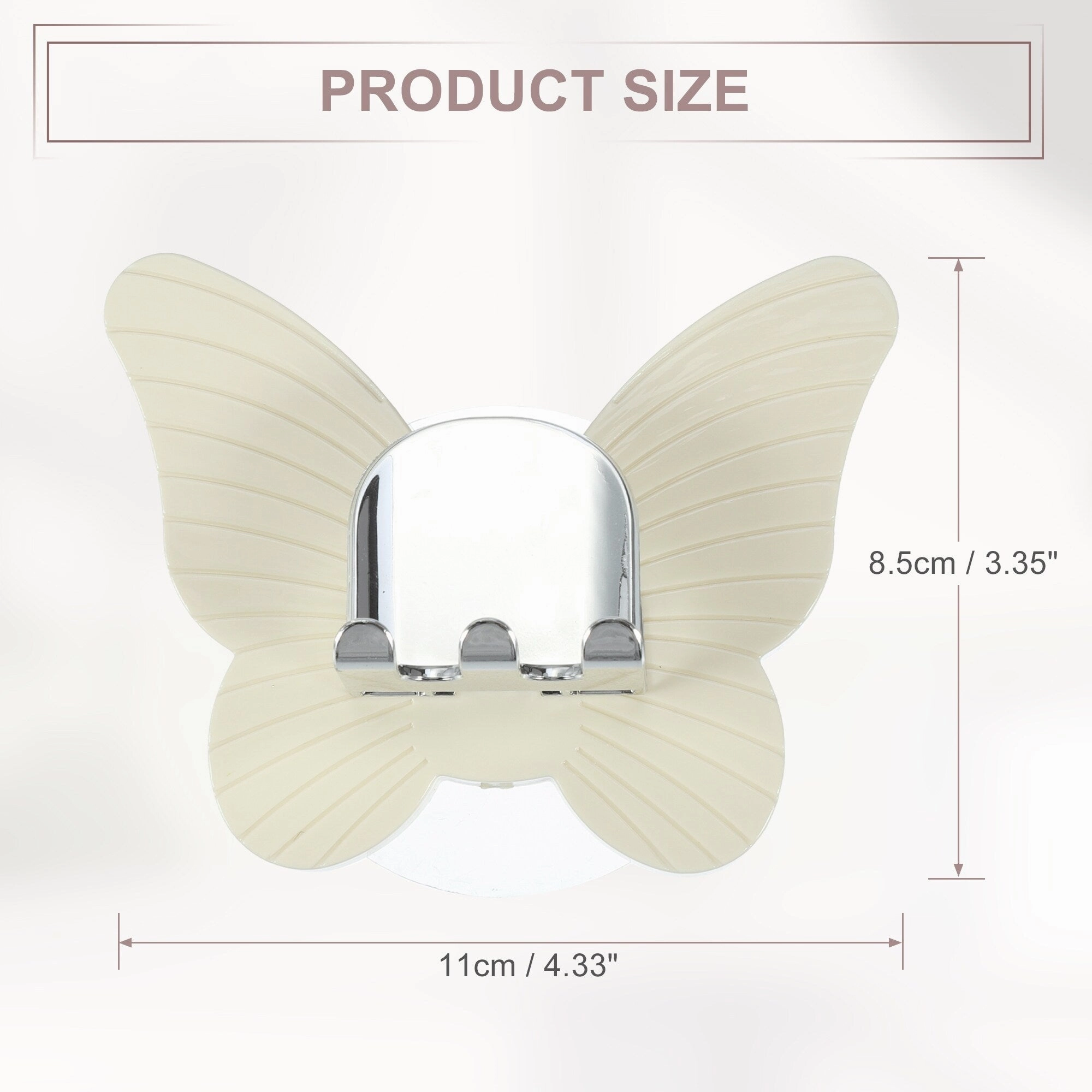 Wall Mounted Toothbrush Holder, Wall Toothbrush Holder for Bathrooms, Cute Hanging Toothbrush Holder, 4.33"x3.35"