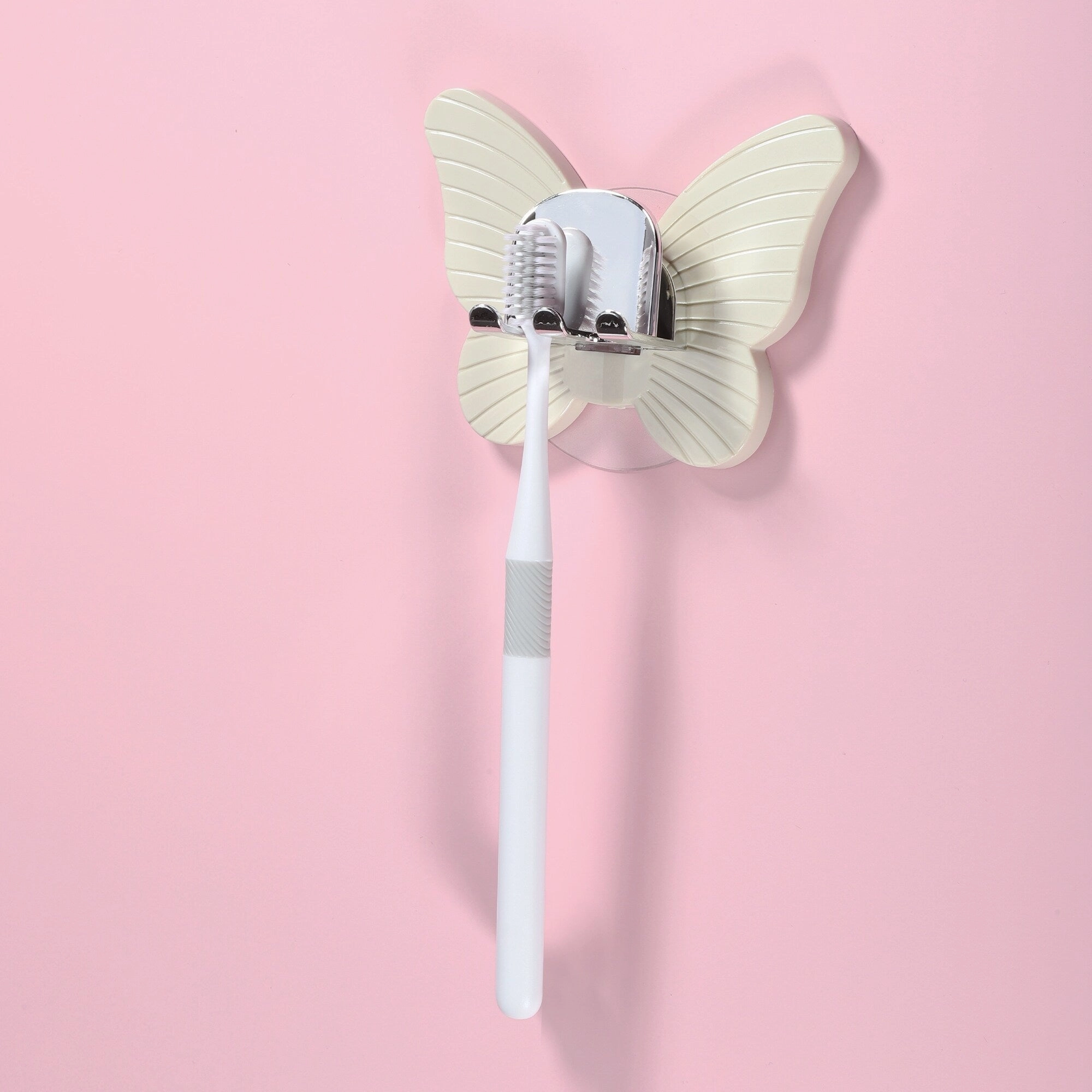 Wall Mounted Toothbrush Holder, Wall Toothbrush Holder for Bathrooms, Cute Hanging Toothbrush Holder, 4.33"x3.35"