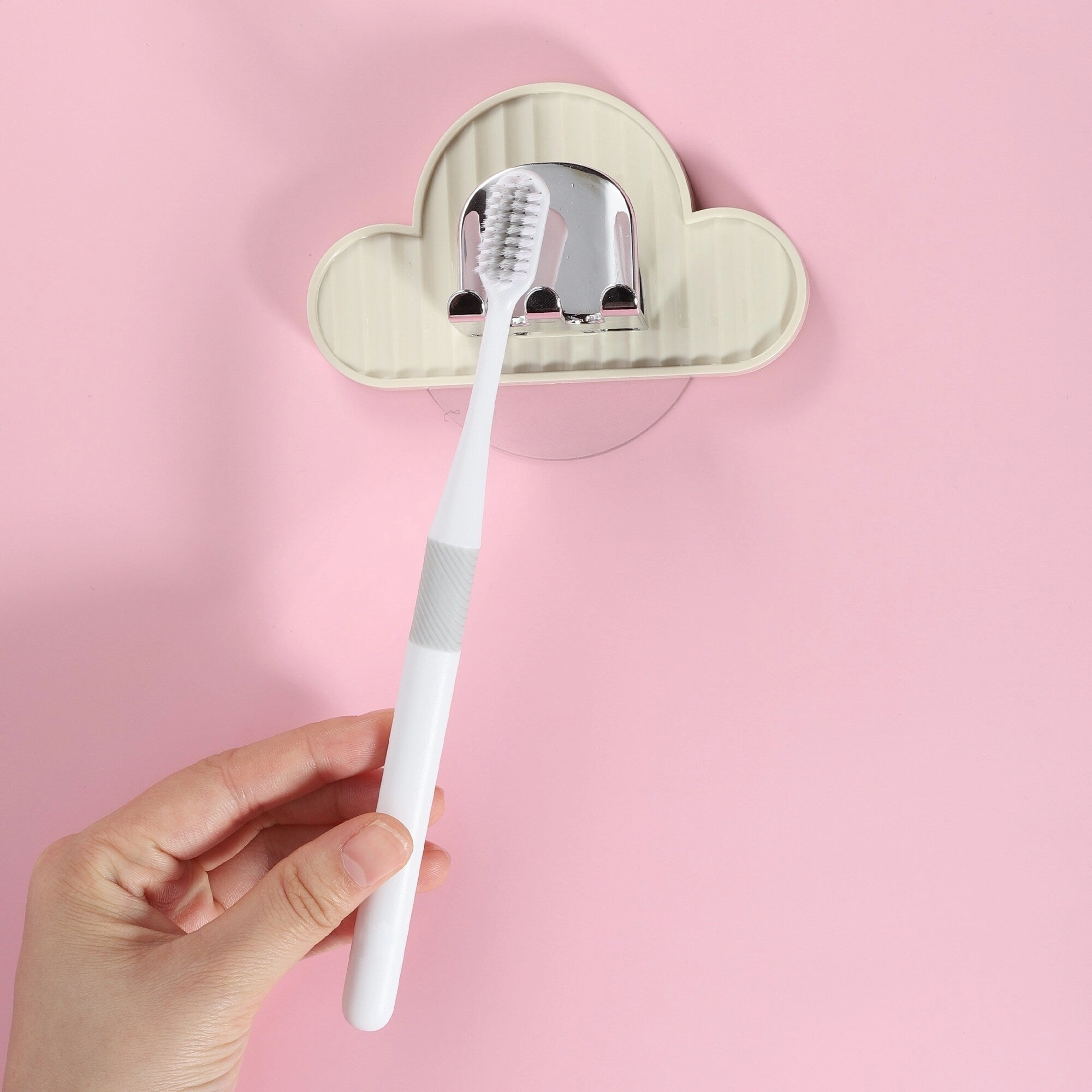 Wall Mounted Toothbrush Holder, Wall Toothbrush Holder for Bathrooms, Hanging Toothbrush Holder, 4.33"x2.56"