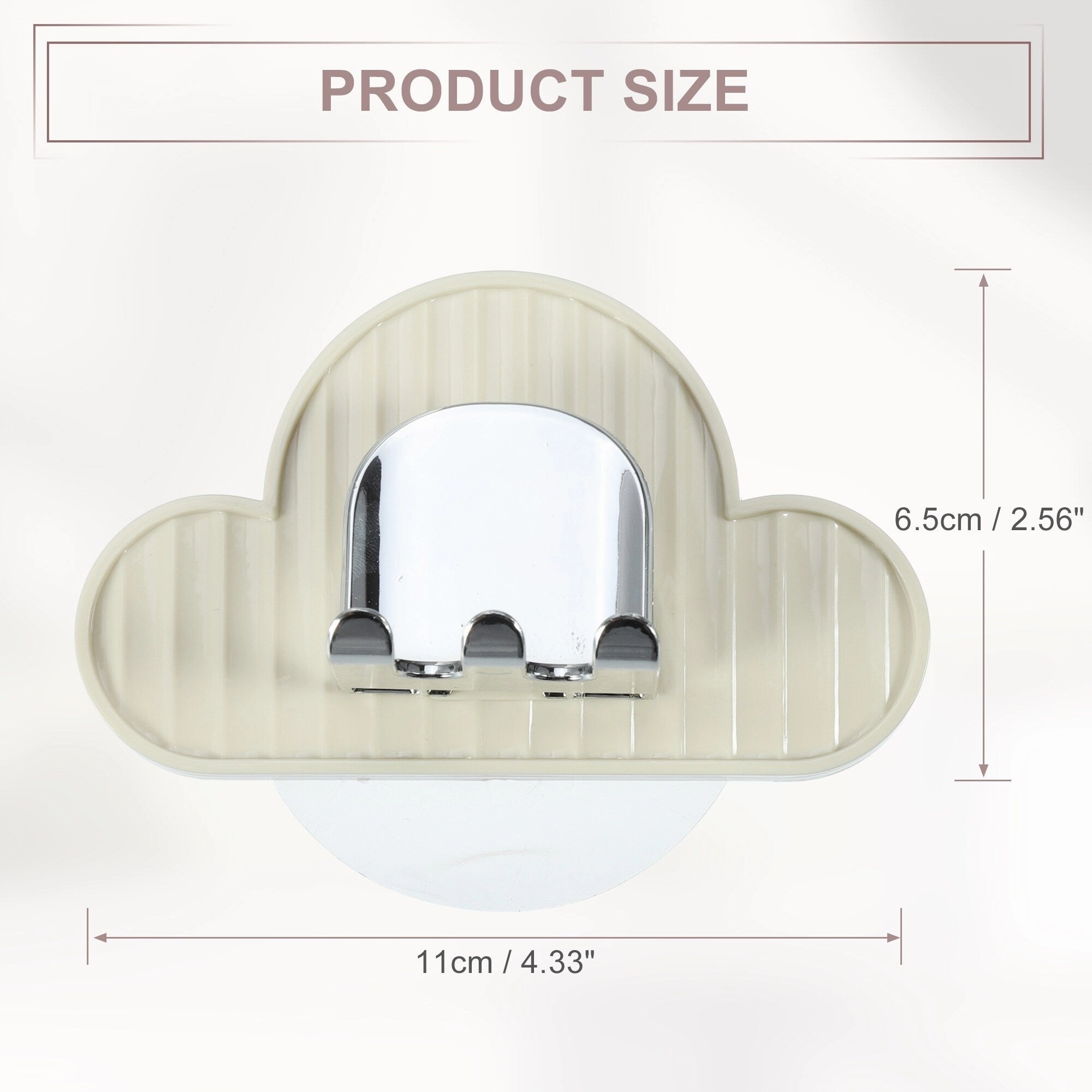 Wall Mounted Toothbrush Holder, Wall Toothbrush Holder for Bathrooms, Hanging Toothbrush Holder, 4.33"x2.56"