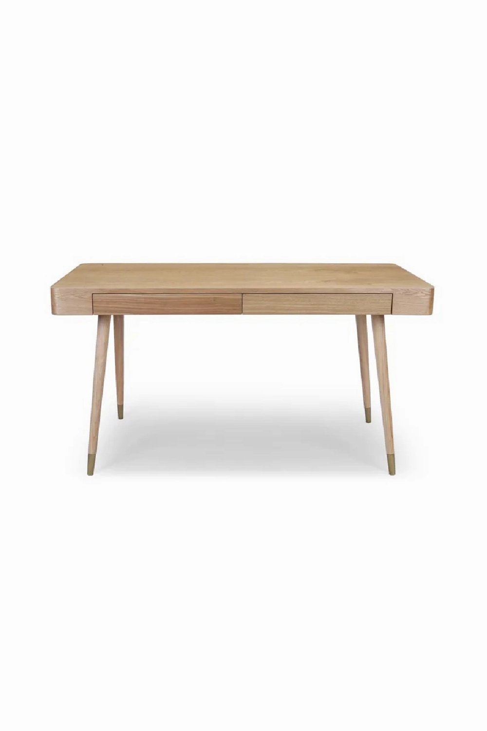 Walnut Wood 2-Drawer Desk | NV Gallery Vinyle