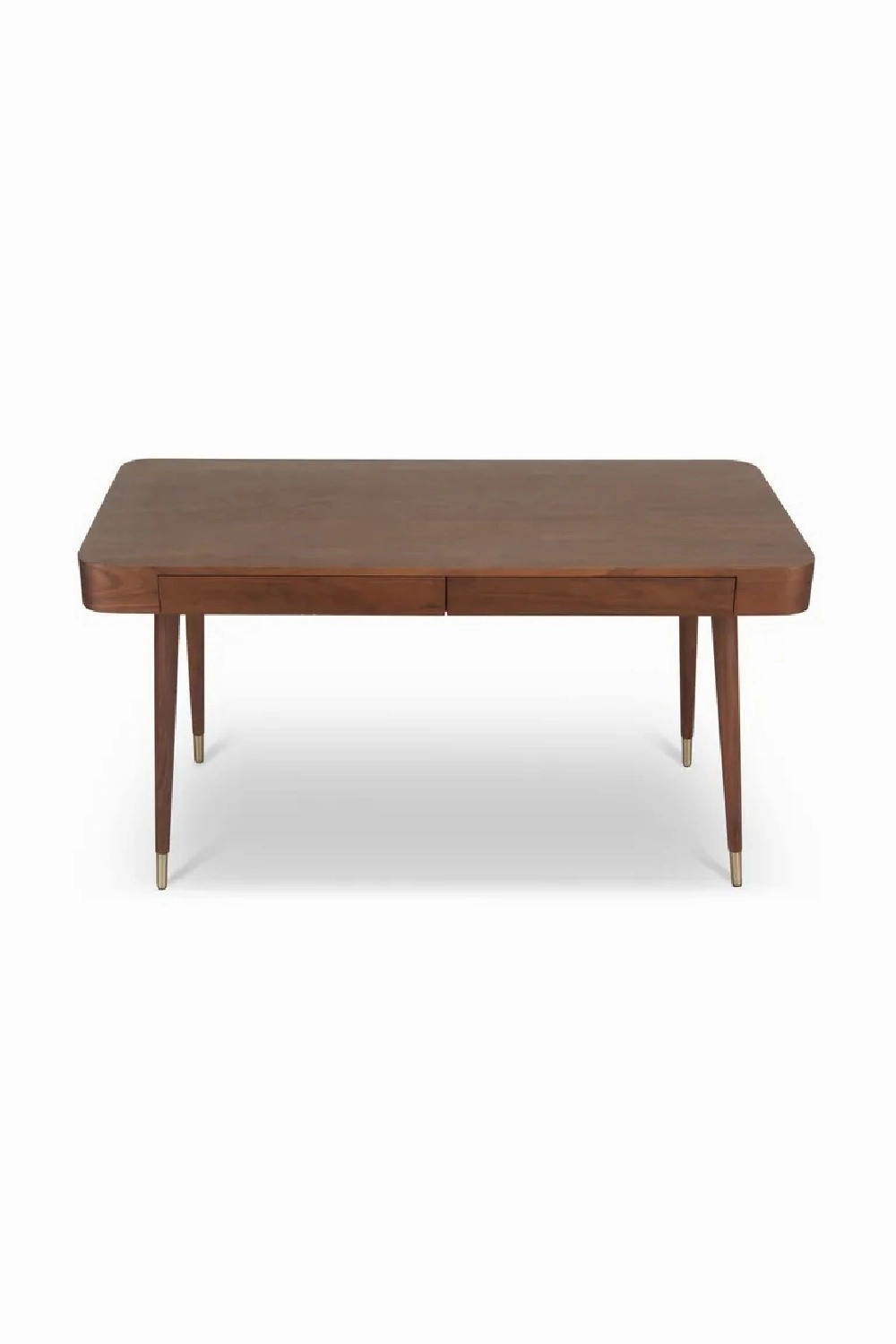 Walnut Wood 2-Drawer Desk | NV Gallery Vinyle