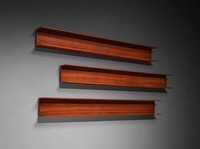 Walter Wirz for Wilhelm Renz Wall Shelves in Teak storage cabinet,organizer,furniture storage