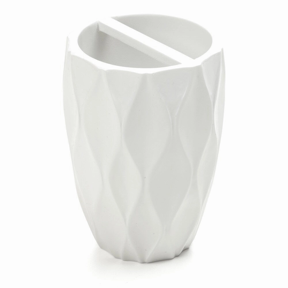 Wave White Toothbrush Holder toothbrush holder,bathroom cup,bathroom organizer