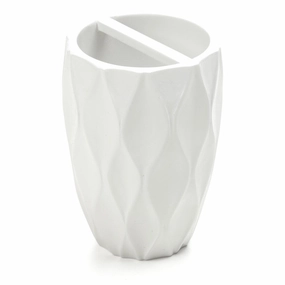 Wave White Toothbrush Holder toothbrush holder,bathroom cup,bathroom organizer