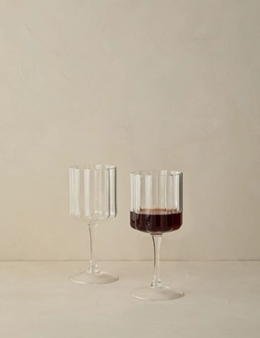 Wave Wine Glass (Set of 2) by FAZEEK home decor,home accents,interior accessories