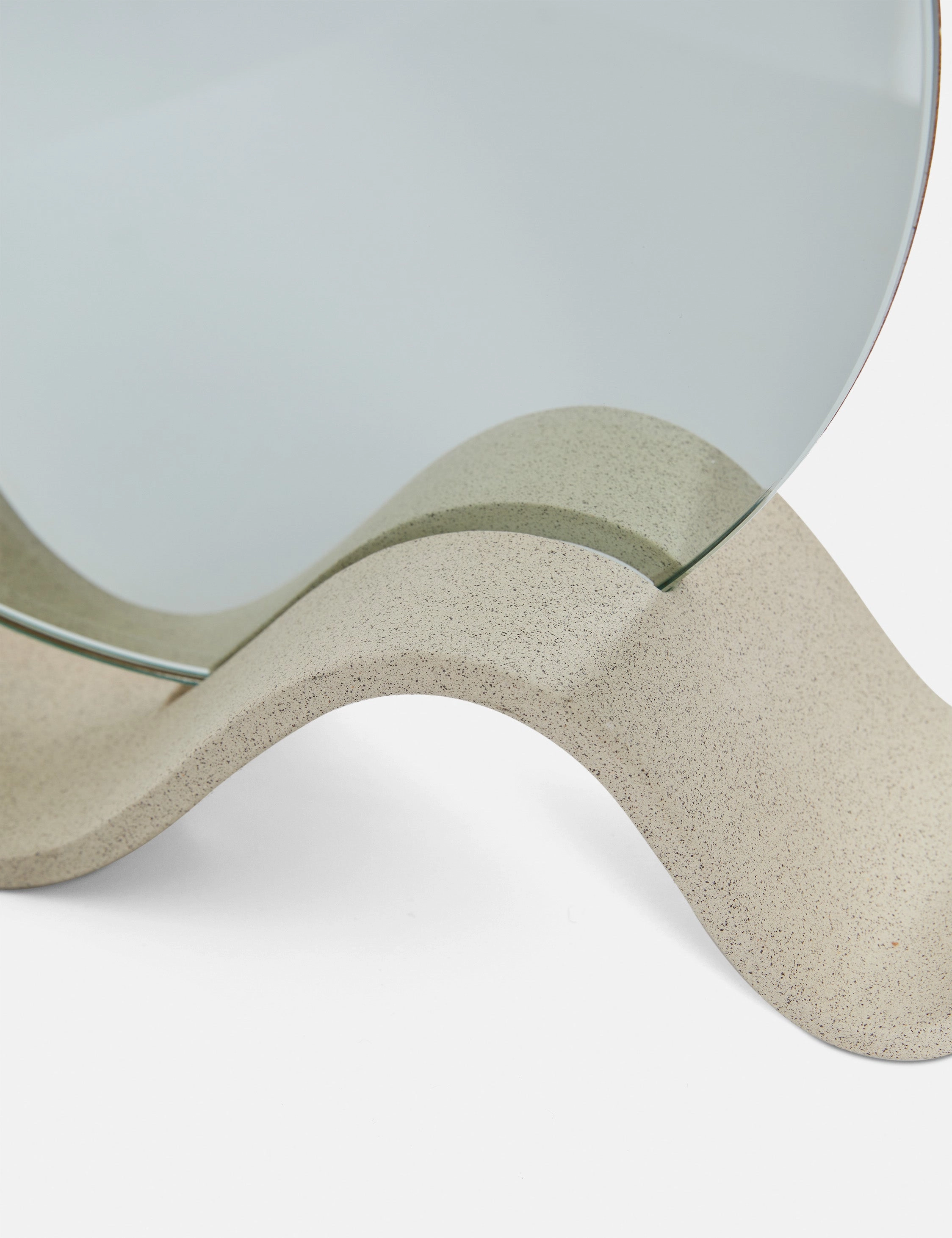 Wavee Table Mirror by SIN Ceramics